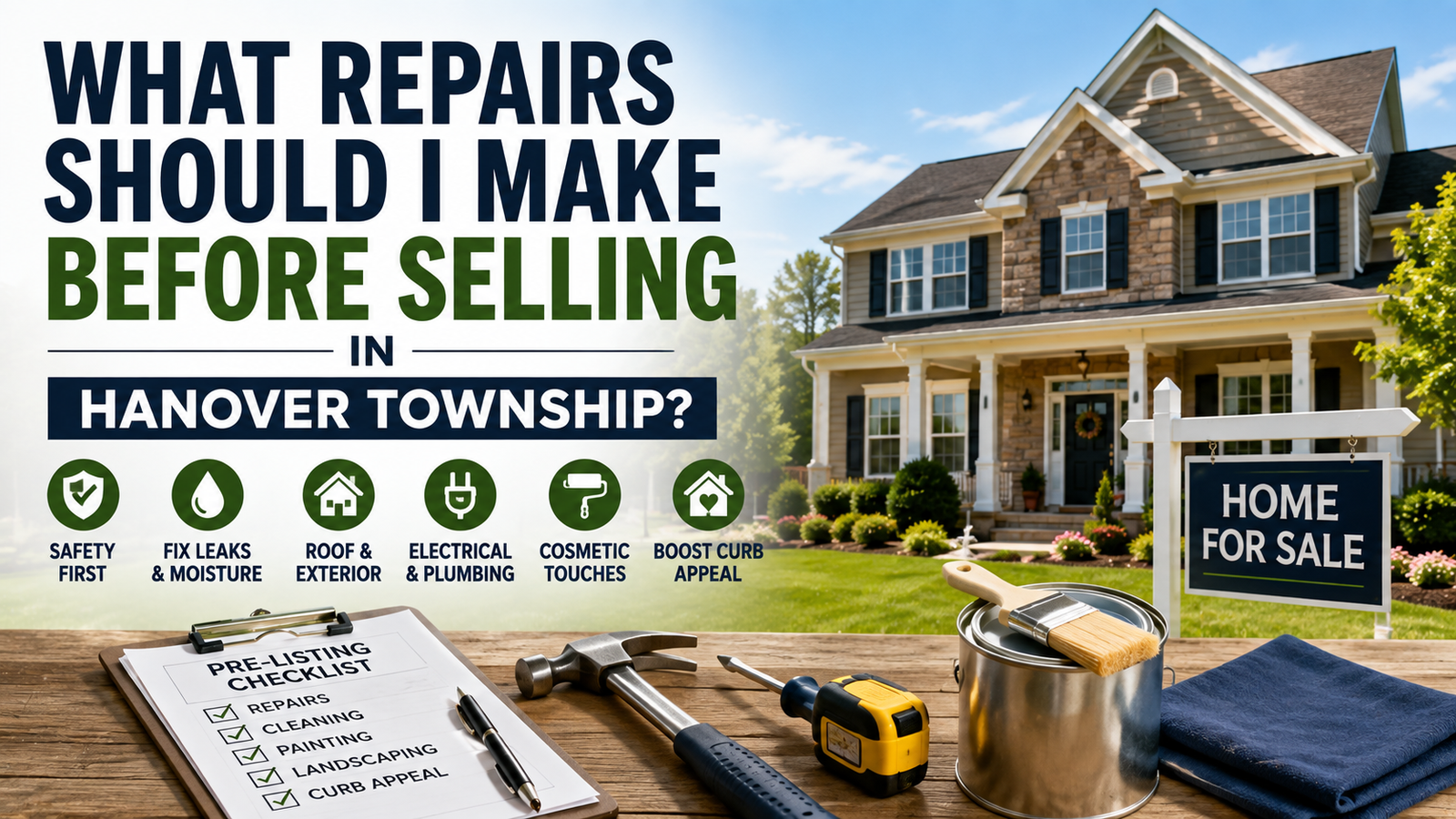 Repairs Before Selling a Home in Hanover Township NJ